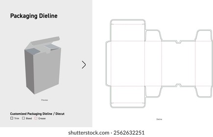 Tuck End double sided Dieline