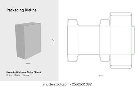 Tuck End double tray Dieline