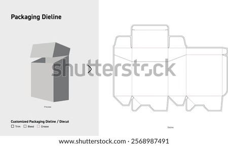 Tuck End tear strip Box Dieline