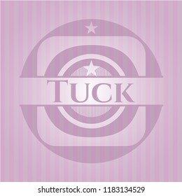 Tuck pink emblem. Retro