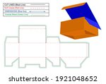 Tuck Top auto bottom lock or Snap Bottom Lock box dieline template and 3D render box