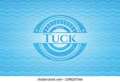 Tuck water wave concept badge. Vector Illustration. Detailed.