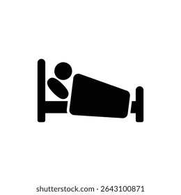 Pessoa adormecida e presa em cama em paz
