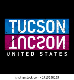 Tucson Arizona, brooklyn, typography graphic design, for t-shirt prints, vector illustration.