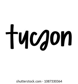 Tucson hand lettering