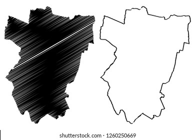 Tucuman (Region of Argentina, Argentine Republic, Provinces of Argentina) map vector illustration, scribble sketch Tucumán Province (El Jardin de la Republica) map