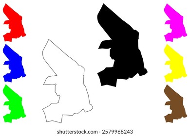 Tucurui city (Federative Republic of Brazil, Pará or Para state) map vector illustration, scribble sketch Tucuruí or Alcobaça map