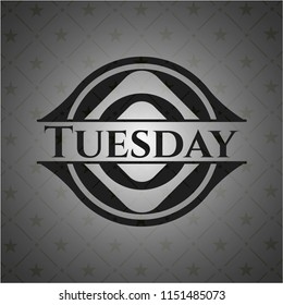 Tuesday black emblem. Vintage.