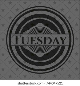 Tuesday black emblem. Vintage.