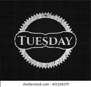 Tuesday with chalkboard texture