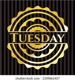 Tuesday gold shiny emblem