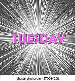 tuesday on art  background
