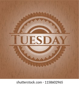 Tuesday realistic wood emblem