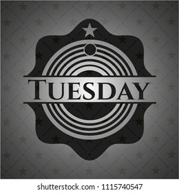Tuesday retro style black emblem