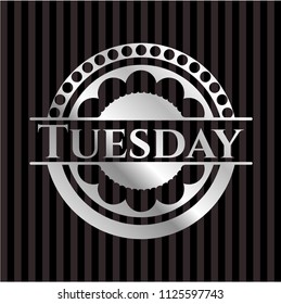 Tuesday silver badge or emblem