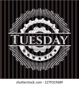 Tuesday silver badge or emblem