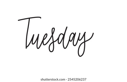 Tuesday text for Digital Planner and note taking 