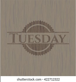 Tuesday wood emblem. Vintage.
