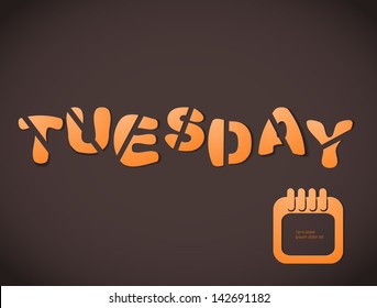"Tuesday" word