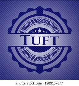 Tuft with denim texture