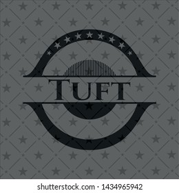 Tuft realistic dark emblem. Vector Illustration. Detailed.
