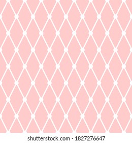 Tufted Vector Texture. Pink Geometric Vector Pattern. Abstract Background, Grid Ornament.