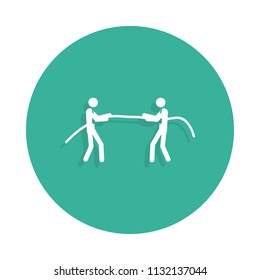 tug of both sides icon in Badge style 