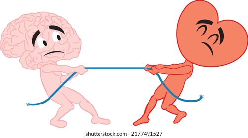 Tug of war brain heart