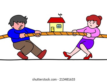 tug of war for estate