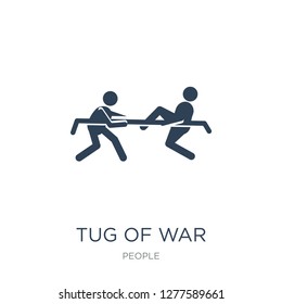 tug of war icon vector on white background, tug of war trendy filled icons from People collection, tug of war vector illustration