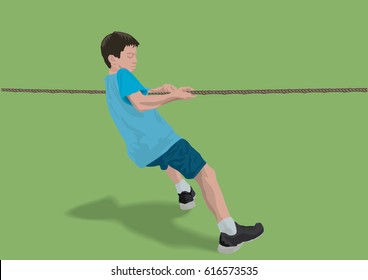Tug of war kids