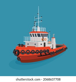 Tugboat Vessel Marine Transportation Vector