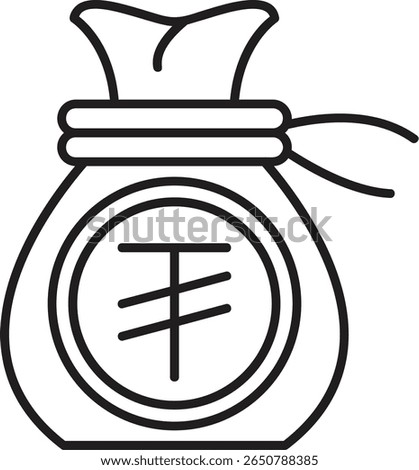 Tugrik Filled Style Icon Design