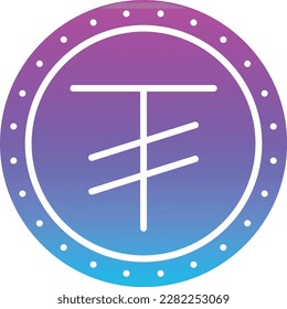 Icono del vector Tugrik. Se puede usar para imprimir, móviles y aplicaciones web.