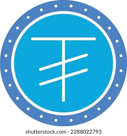 Icono del vector Tugrik. Se puede usar para imprimir, móviles y aplicaciones web.