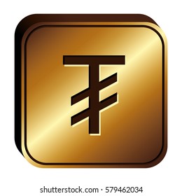 tugriks currency symbol icon image, vector illustration