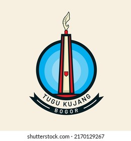 Tugu Kujang Badge Logo Design