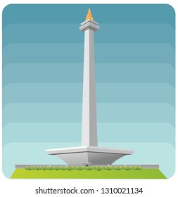 tugu monas vector