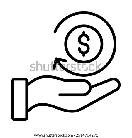 Tuition Reimbursement icon line vector illustration