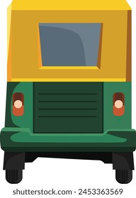 Tuk Tuk from behind design , White background