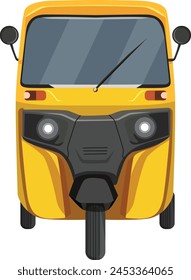 Tuk Tuk from the front design , White background