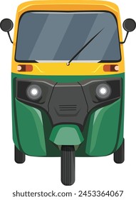 Tuk Tuk from the front design , White background