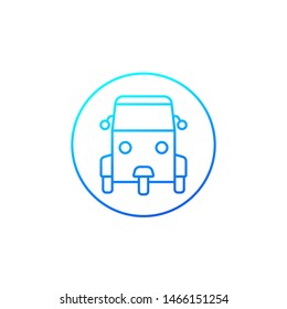 Tuk Tuk icon, line vector