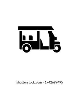 Tuk tuk icon. Simple vector public transport icons for ui and ux, website or mobile application
