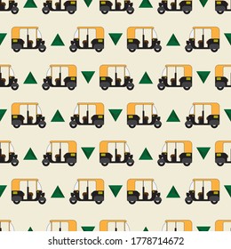 Tuk Tuk also Known as Auto rickshaw used for close distance travel in india