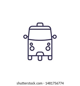 Tuk Tuk taxi icon, line