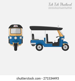 Tuk Tuk in Thailand.vector