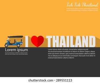 Tuk Tuk in Thailand.vector