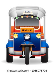 Tuk Tl car graphic vectoruk. Thai traditiona