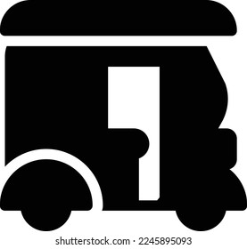 ilustración de tuk Vector en un fondo transparente. Símbolos de calidad superior. Iconos vectoriales de glifos para diseño de conceptos y gráficos. 
